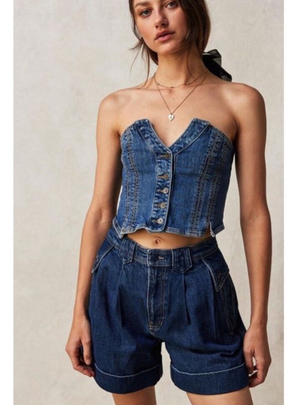 Free People Top Secret High Rise Trouser Short